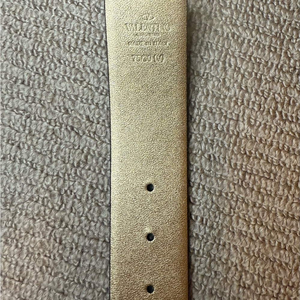 Valentino *Authentic* Black & Gold Women's Reversible Belt *RARE* 40mm width. - Picture 8 of 8